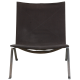 Poul Kjærholm PK-22 lounge chair in dark grey canvas fabric