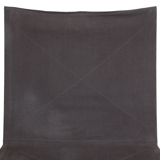 Poul Kjærholm PK-22 lounge chair in dark grey canvas fabric