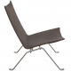 Poul Kjærholm PK-22 lounge chair in dark grey canvas fabric