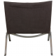 Poul Kjærholm PK-22 lounge chair in dark grey canvas fabric