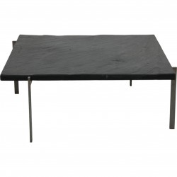 Poul Kjærholm PK-61 coffee table in black slate