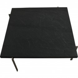 Poul Kjærholm PK-61 coffee table in black slate