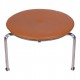 Poul Kjærholm PK-33 ottoman newly upholstered with cognac aniline leather