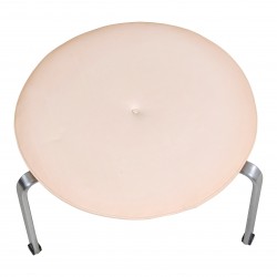 Poul Kjærholm nypolstret skammel, model PK 33 i naturlæder Poul Kjærholm nypolstret skammel, model PK 33 i naturlæder