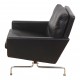 Poul Kjærholm Set of PK-31 black patinated leather armchairs