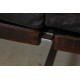 Poul Kjærholm PK-31 2 seater sofa in patinated black leather
