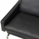 Poul Kjærholm PK-31/1 Armchair newly upholstered in black aniline leather 