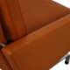 Poul Kjærholm PK-31/1 Lounge chair reupholstered in cognac Nevada aniline leather