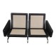 Poul Kjærholm PK-31/2 2person sofa, newly upholstered with black aniline leather