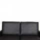 Poul Kjærholm PK-31/2 2person sofa, newly upholstered with black aniline leather