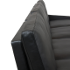 Poul Kjærholm PK-31 4.seater sofa reupholstered in black aniline leather