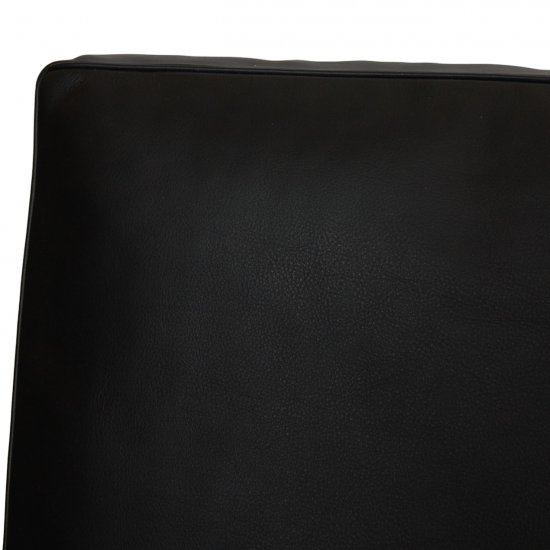 Poul Kjærholm PK-31 4.pers sofa nybetrukket i sort anilin læder