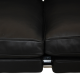 Poul Kjærholm PK-31 4.seater sofa reupholstered in black aniline leather