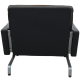 Poul Kjærholm PK-31/1 lounge chair in black leather by Kold Christensen