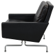 Poul Kjærholm PK-31/1 lounge chair in black leather by Kold Christensen