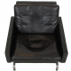 Poul Kjærholm PK-31/1 lounge chair in black leather by Kold Christensen