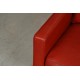 Poul Kjærholm PK-31/2 sofa i patineret rødbrunt læder
