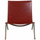 Poul Kjærholm PK-22 chair in indian red aniline leather