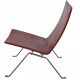 Poul Kjærholm PK-22 chair in indian red aniline leather