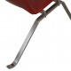 Poul Kjærholm PK-22 chair in indian red aniline leather