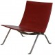 Poul Kjærholm PK-22 chair in indian red aniline leather