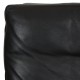 Poul Kjærholm PK-31/1 loungechair in black leather 1999