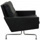 Poul Kjærholm PK-31/1 lounge chair in black leather 1999