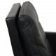 Poul Kjærholm PK-31/1 lounge chair in black leather 1999