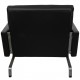 Poul Kjærholm PK-31/1 lounge chair in black leather 1999