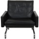 Poul Kjærholm PK-31/1 Loungechair in black leather