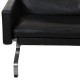 Poul Kjærholm PK-31/1 Loungechair in black leather