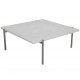 Poul Kjærholm PK-61 coffeetable of white marble