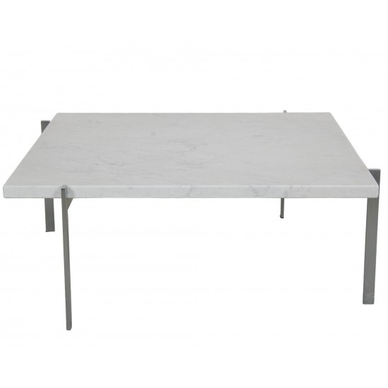 Poul Kjærholm PK-61 coffeetable of white marble