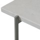 Poul Kjærholm PK-61 coffeetable of white marble with a small chip