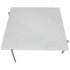 Poul Kjærholm PK-61 coffeetable of white marble with a small chip