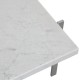 Poul Kjærholm PK-61 coffeetable of white marble with a small chip