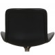 Poul Kjærholm PK-9 chair in black Aura leather