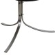 Poul Kjærholm PK-9 chair in black Aura leather
