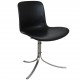 Poul Kjærholm PK-9 chair in black Aura leather