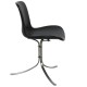 Poul Kjærholm PK-9 chair in black Aura leather