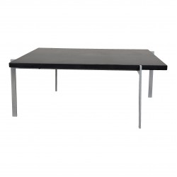 Poul Kjærholm PK-61 sofabord i sort skiffer 80x80 Poul Kjærholm PK-61 sofabord i sort skiffer 80x80