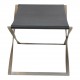 Poul Kjærholm PK-91 Folding chair in black leather