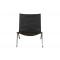 Poul Kjærholm PK-22 lounge chair in patinated black leather