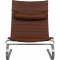 Poul Kjærholm PK-20 chair in brown leather