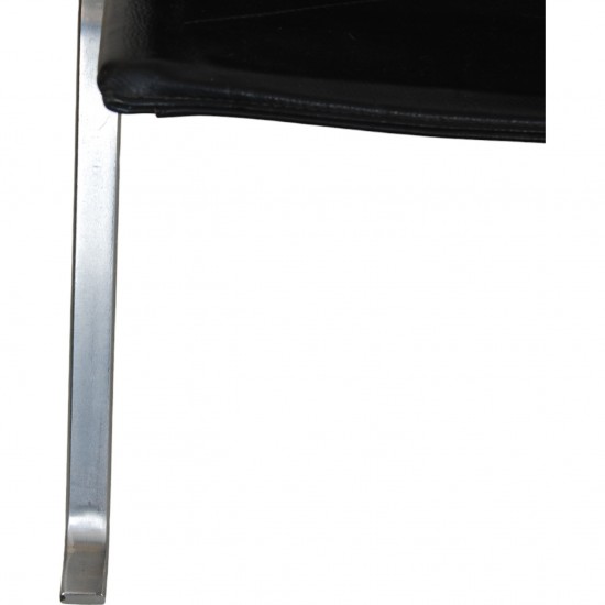 Poul Kjærholm PK-22 chair by Kold Christensen  in black leather