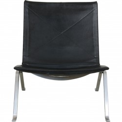 Poul Kjærholm PK-22 chair in black leather from Kold Christensen