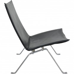 Poul Kjærholm PK-22 chair in black leather from Kold Christensen