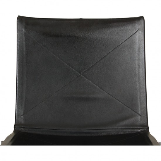 Poul Kjærholm PK22 chair in black leather by Kold Christensen