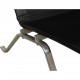Poul Kjærholm PK22 chair in black leather by Kold Christensen