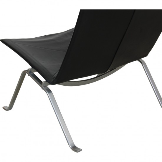 Poul Kjærholm PK22 chair in black leather by Kold Christensen